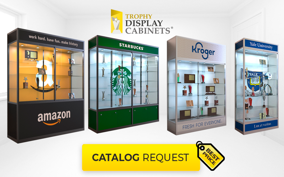 Trophy Wall Upright Display cabinets